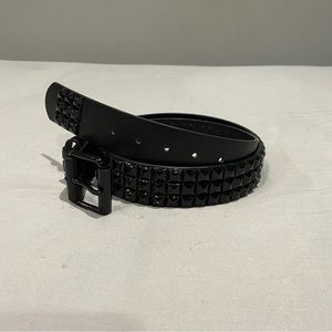 Black Studded Belt 33”-38”